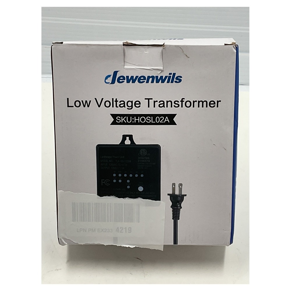 Dewenwils 60W Low Voltage Transformer 120V to 12V DC Photocell Sensor HOSL02A